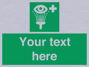 Custom Eye Wash Station Sign